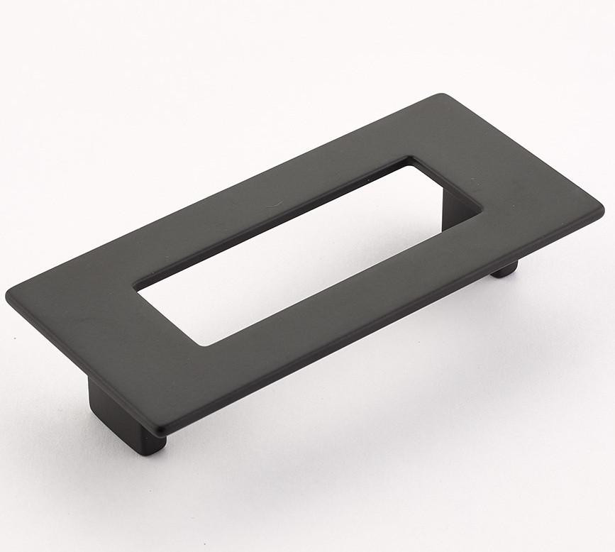  Schaub Finestrino Pull, Flat Rectangle, Overall: 4-5/8" x 2-1/8", 3-3/4" (96mm) center to center 