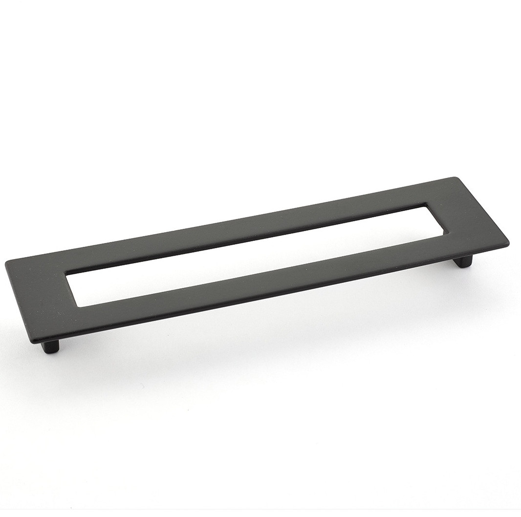 Schaub Finestrino Pull, Flat Rectangle, Overall: 8-1/2" x 2-1/8", 7-9/16" (192mm) center to center