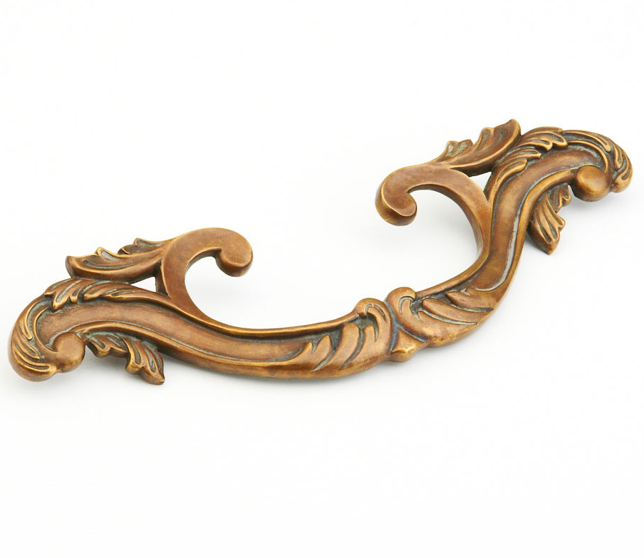 Schaub French Court, Swag Symphony Pulls, 5-3/8"center to center, 8" Overall Length 2-3/4'" width