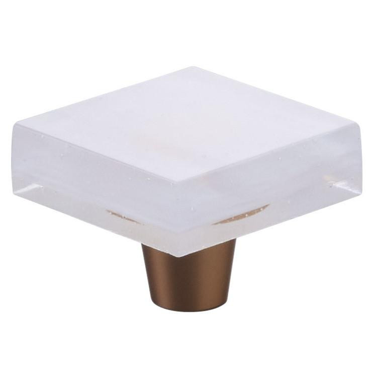  Schaub Fused Glass Small Square 1-1/2" x 1-1/2" Cabinet Knobs , 1-1/8"Projection 
