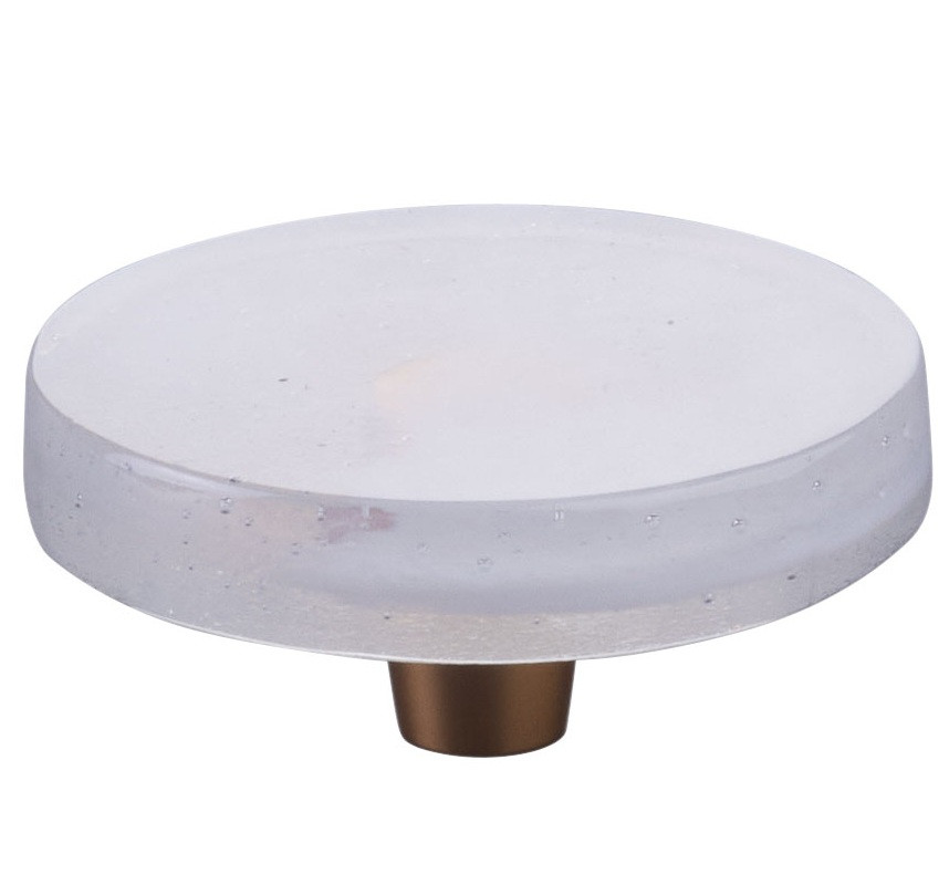 Schaub Fused Glass Large Round 2-1/2" Diameter Cabinet Knobs , 1-1/8"Projection