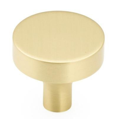  Schaub Haniburton Round Knob with Stem Base, 1-1/4" diameter 