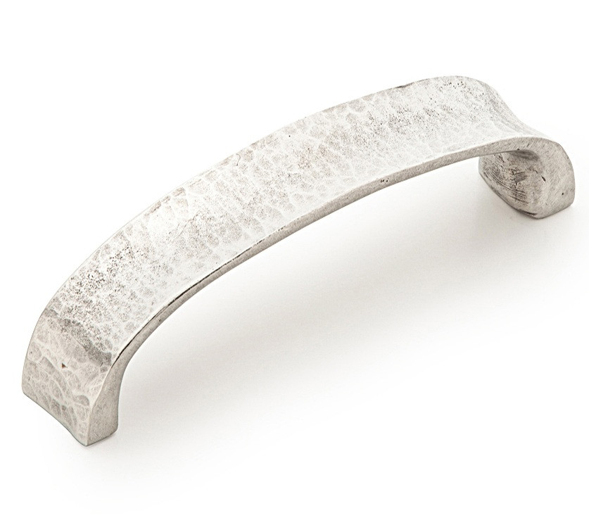 Schaub Martello, Pull, Rounded End Arched, 5-1/16" 128 mm center to center, Natural - Unlacquered Living Finish