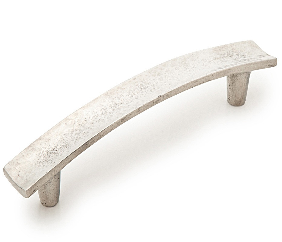 Schaub Martello, Pull, Square End Arched, 6-5/16" 160 mm center to center, Natural - Unlacquered Living Finish