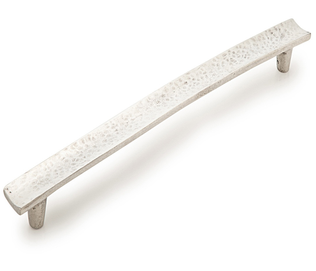 Schaub Martello, Pull, Square End Arched, 12" 305mm center to center, Natural - Unlacquered Living Finish