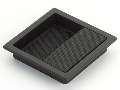  Schaub MODO,Recessed Pull, 3-7/8" x 3-7/8" Overall Base Dimensions:  3-3/8" x 3-3/8" 