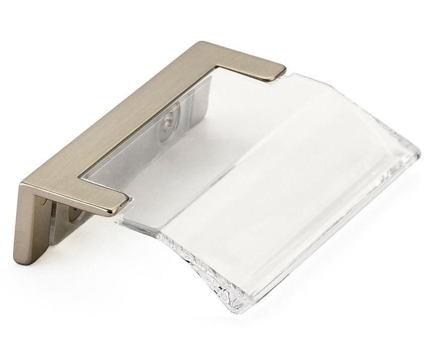  Schaub Positano Edge Pull 1-1/4" Center to Center 2-1/2" Overall Width 
