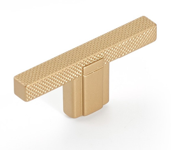 Schaub Quadrato Knurled Tee Knobs Square Bar Style 2-1/2" Overall Length