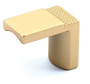 Schaub Quadrato Wide Finger Pull / Knob Smooth and Knurled Combination