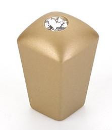  Schaub Skyevale 1/2" Diameter Square Knobs with a Inserted Crystal 