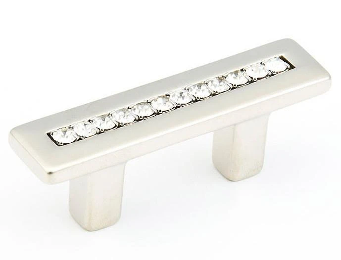  Schaub Skyevale Pull with Crystals 1-1/4" (32mm) Center to Center 