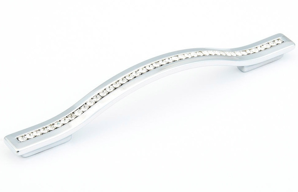 Schaub Skyevale Arch Pull with Crystals 5"/6-5/16", 128/160mm Center to Center