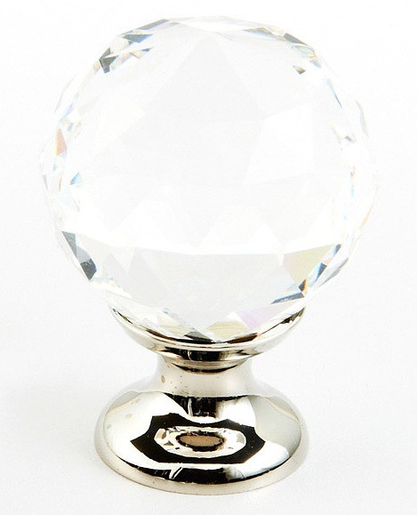 Schaub Stargaze 70 Series 1-1/8" Diameter Faceted Round Crystal Cabinet Knobs