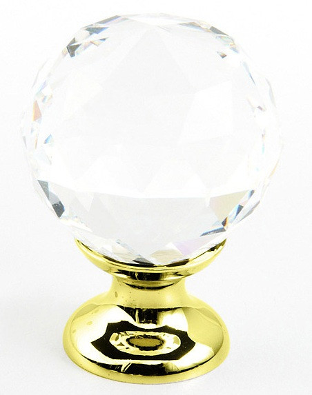 Schaub Stargaze 70 Series 1-1/8" Diameter Faceted Round Crystal Cabinet Knobs