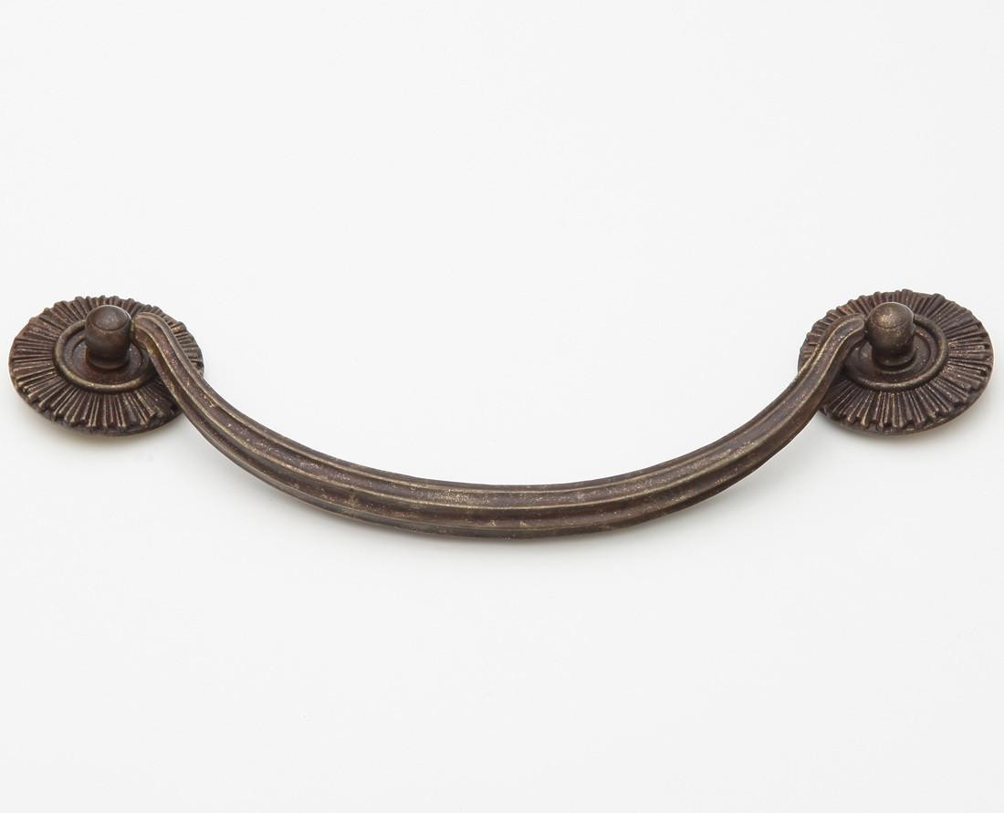 Hickory Hardware Schaub Symphony,Sunburst,Bail Pull with Rosettes, 5-1/2"cc 