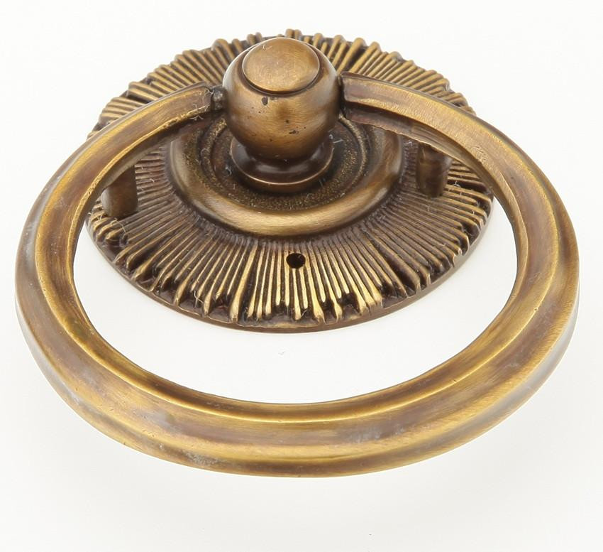 Hickory Hardware Schaub Symphony Sunburst Ring Pull with a 1-3/4" Rosette 