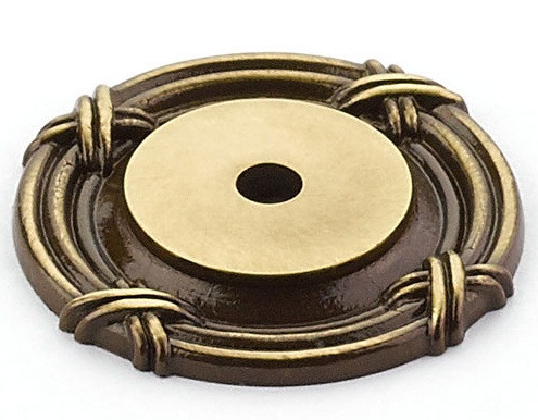 Schaub Symphony Elegance Versailles Solid Brass Knob Backplate