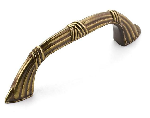  Schaub Symphony Elegance Versailles  Pull Solid Brass 3-1/2" Center to Center 