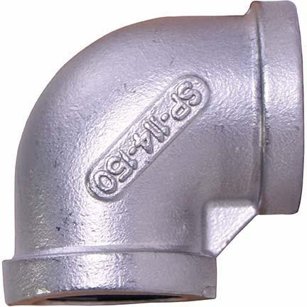 Aqualine Stainless Steel 90 Degree Elbows 304 Material 1/8" thru 4" 