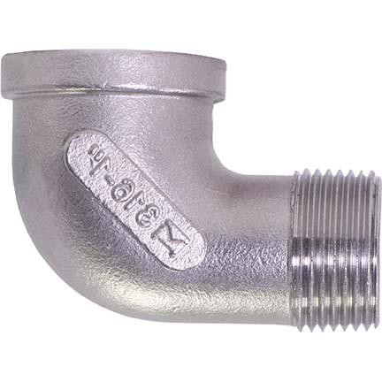 Aqualine Stainless Steel 90 Degree Street Elbows 304 Material 1/8" thru 4" 