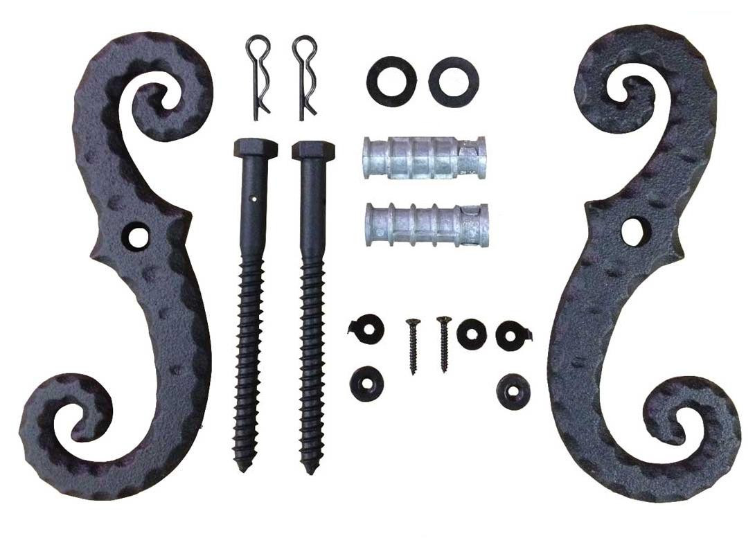  John Wright Company Scroll Shutter Dog Value Pack  (Sold in Pairs) 088280R 