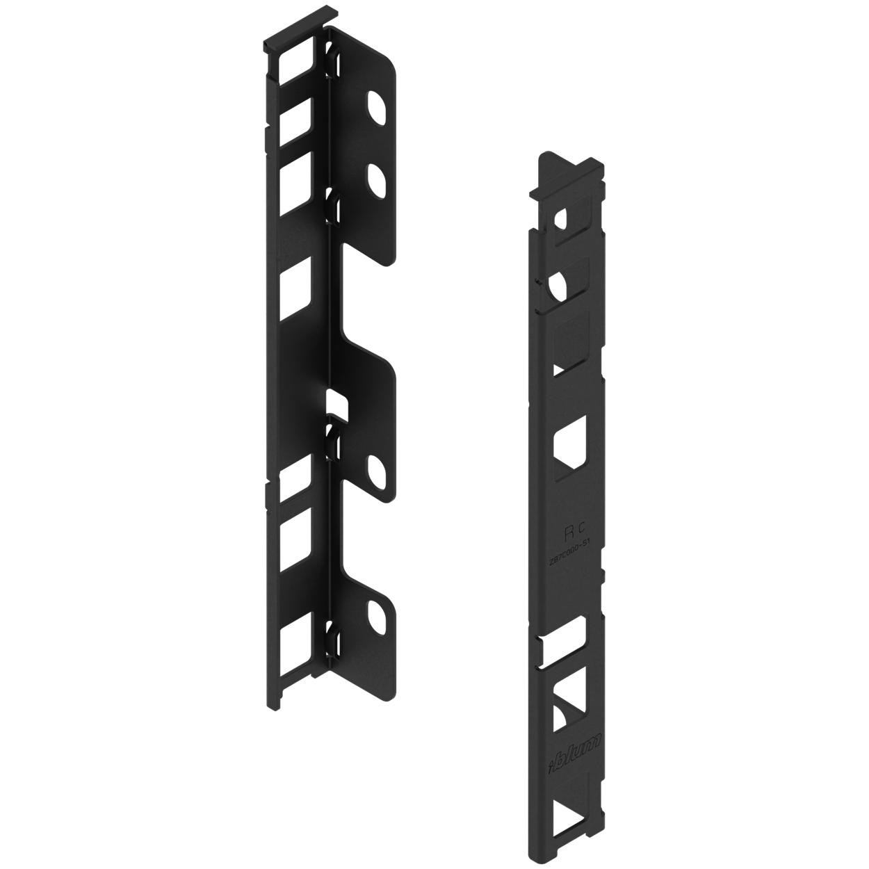  Blum ZB7C000S-CBM LEGRABOX rear fixing bracket set, height C (193 mm), right+left CARBON BLACK MATT 