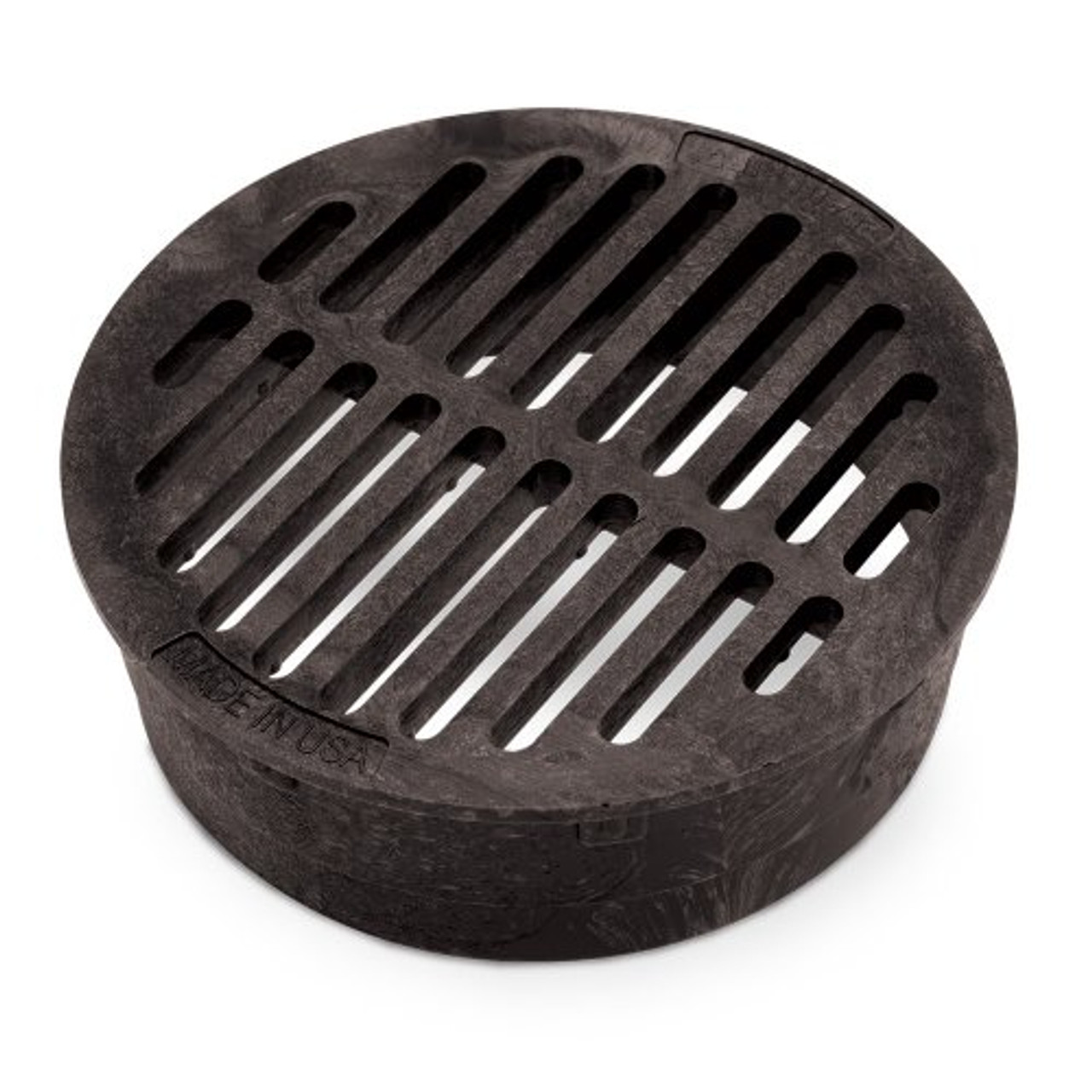 RainBird DG6RFB - 6 inch Plastic Round Flat Drainage Grate - Black