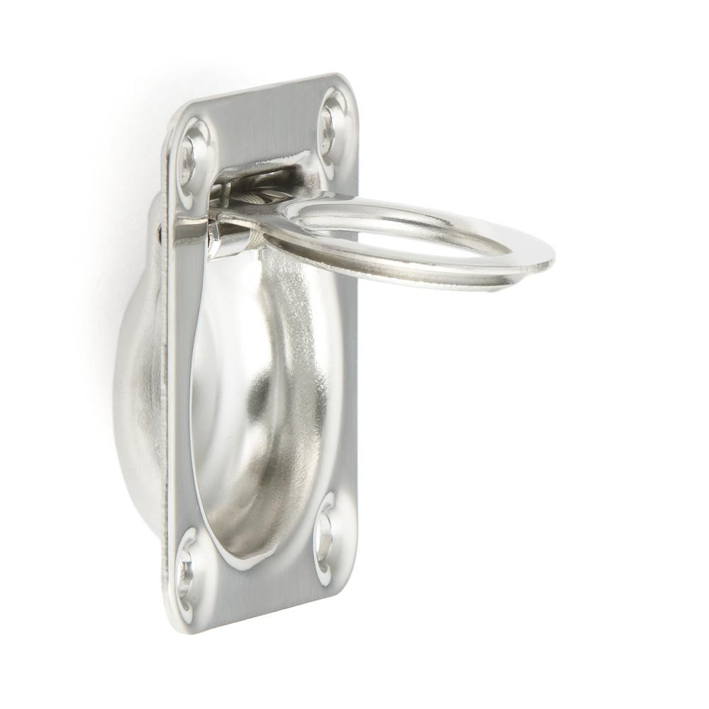 Sugatsune 980641, 980642 FOLDING RING PULL (SPRING LOADED) Polished 316 Stainless Steel 