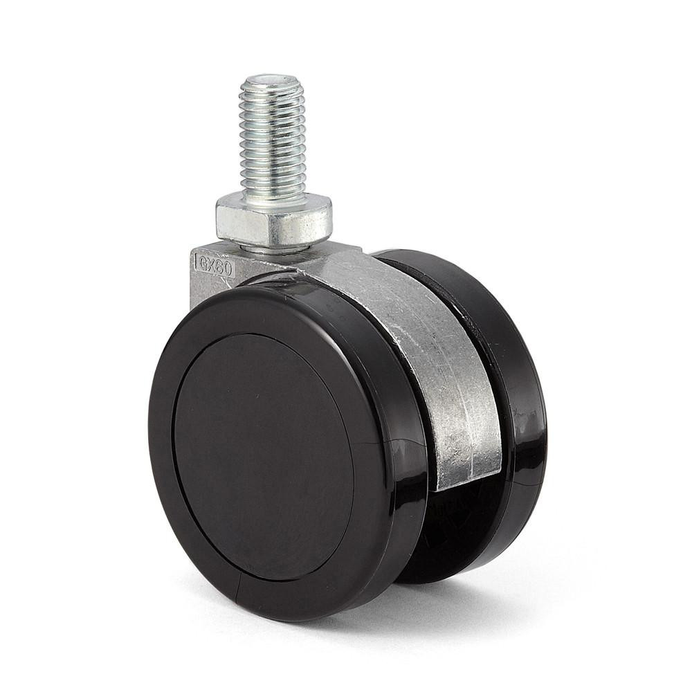  Sugatsune GX-60-N12S, GX-60-N12 TWIN WHEEL CASTER (THREADED BOLT TYPE) 
