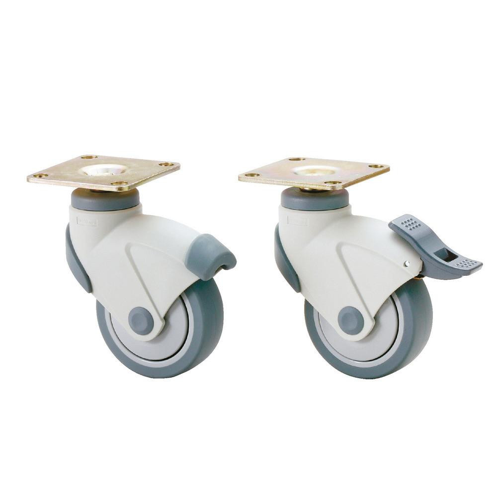  Sugatsune EX-100PS, EX-100P DUAL BRAKE SYSTEM CASTER (PLATE TYPE) 