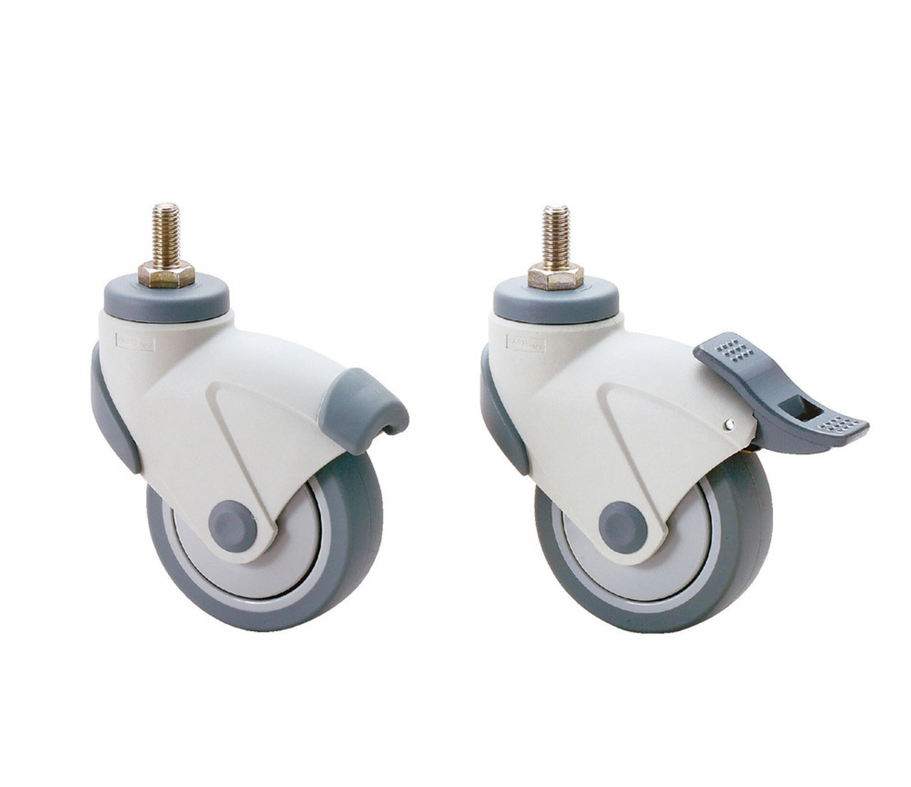 Sugatsune EX-100N DUAL BRAKE SYSTEM CASTER (THREADED BOLT TYPE)