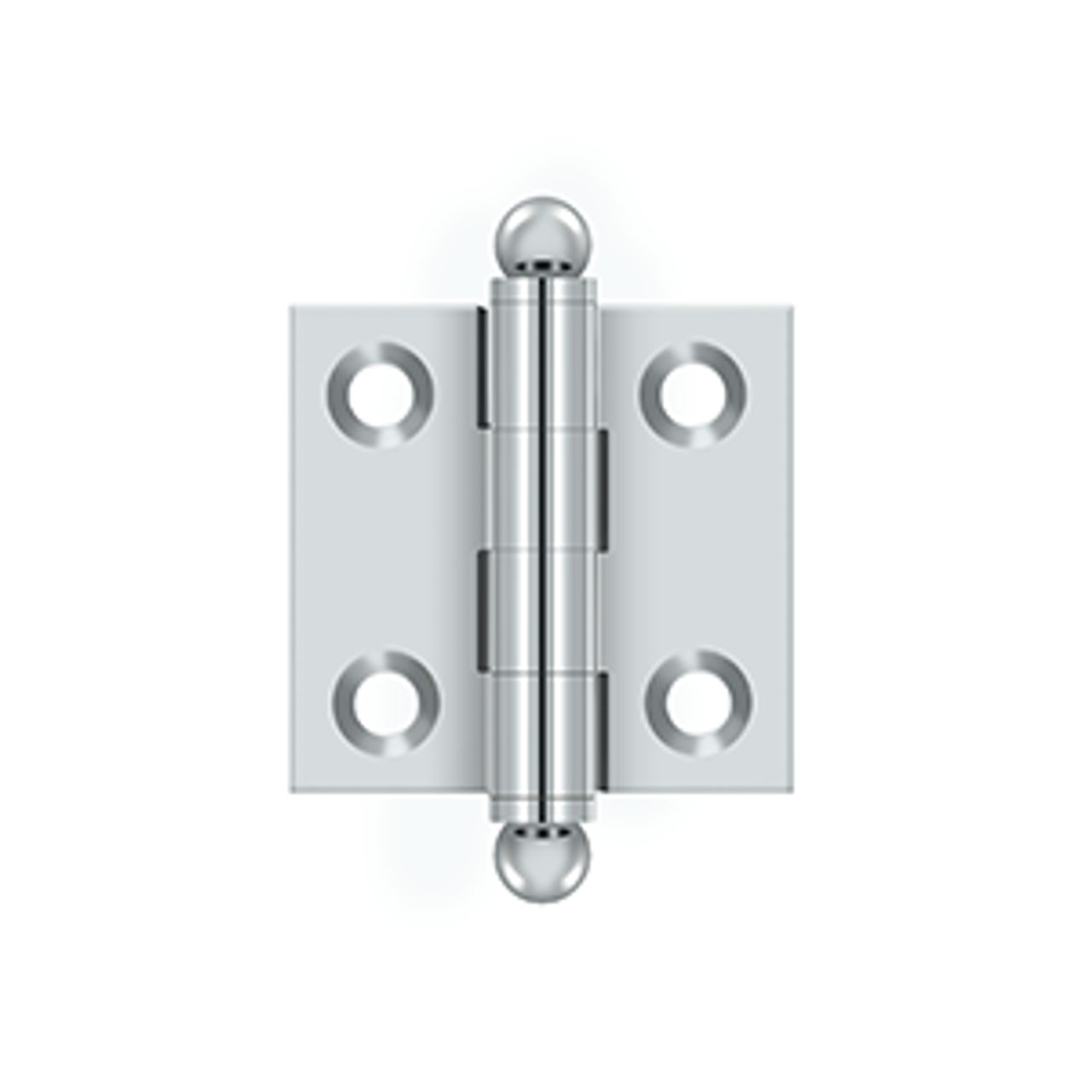 Deltana CH1515 SERIES SOLID BRASS 1-1/2" X 1-1/2" CABINET HINGES WITH BALL TIPS