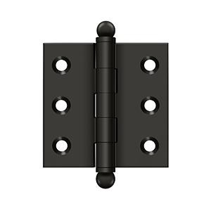 Deltana Hardware Deltana CH2020 SERIES SOLID BRASS 2" X 2" CABINET HINGES WITH BALL TIPS 