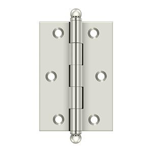 Deltana Hardware Deltana CH3020 SERIES SOLID BRASS 3" X 2" CABINET HINGES WITH BALL TIPS 