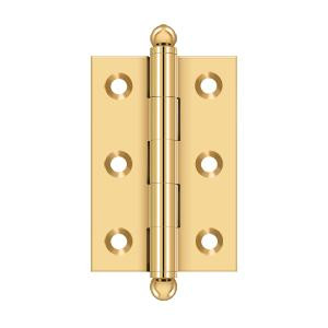 Deltana Hardware Deltana CH2517 SERIES SOLID BRASS 2-1/2" X 1-11/16" CABINET HINGES WITH BALL TIPS 