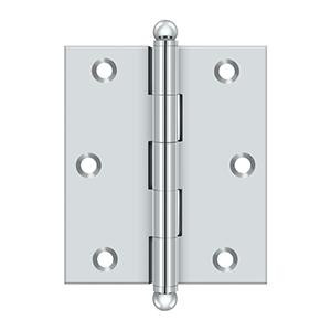 Deltana Hardware Deltana CH3025 SERIES SOLID BRASS 3" X 2-1/2" CABINET HINGES WITH BALL TIPS 