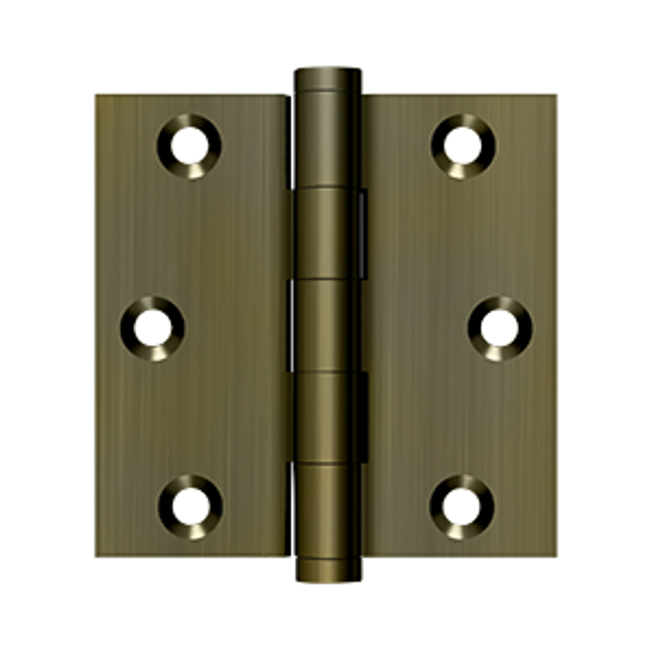 Deltana DSB3 SERIES SOLID BRASS 3" X 3" SQUARE HINGE