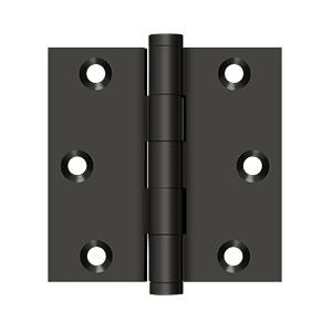 Deltana Hardware Deltana DSB3 SERIES SOLID BRASS 3" X 3" SQUARE HINGE 