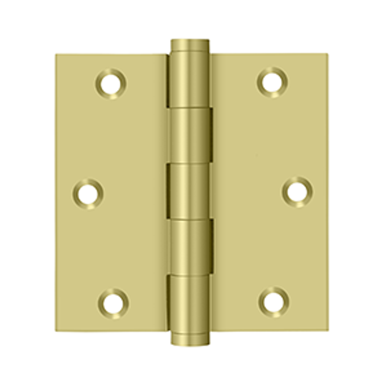 Deltana DSB35B SERIES SOLID BRASS BALL BEARING 3-1/2" X 3-1/2" SQUARE HINGE