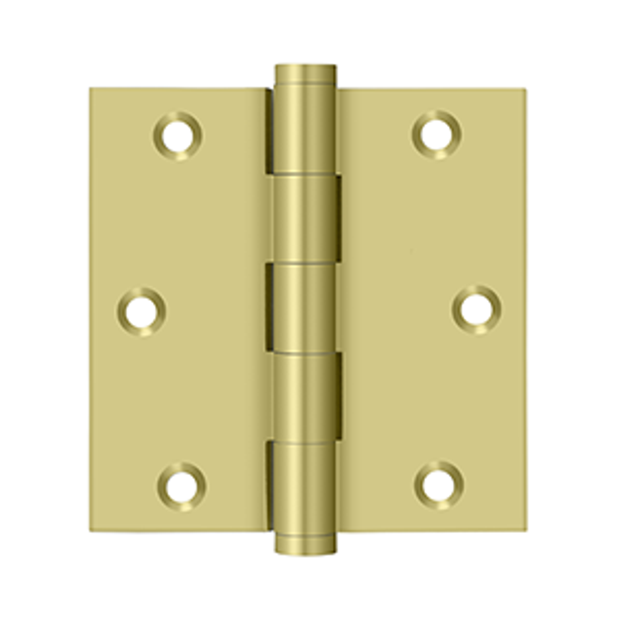 Deltana DSB35R SERIES SOLID BRASS 3-1/2" X 3-1/2" SQUARE HINGE