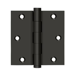 Deltana Hardware Deltana DSB35R SERIES SOLID BRASS 3-1/2" X 3-1/2" SQUARE HINGE 