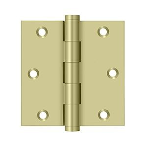 Deltana Hardware Deltana DSB35R SERIES SOLID BRASS 3-1/2" X 3-1/2" SQUARE HINGE 