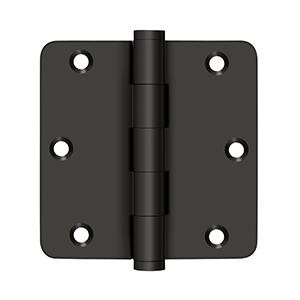 Deltana Hardware Deltana DSB35R4R SERIES SOLID BRASS 3-1/2" X 3-1/2" X 1/4" RADIUS HINGES 