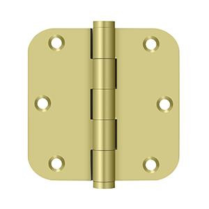 Deltana Hardware Deltana DSB35R5R SERIES RESIDENTIAL SOLID BRASS 3-1/2" X 3-1/2" X 5/8" RADIUS HINGES 