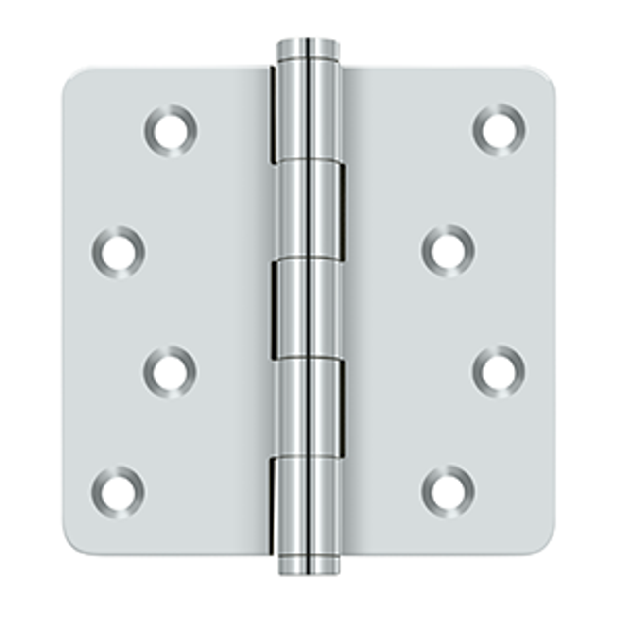 Deltana DSB4R4RZ SERIES 4" X 4" X 1/4" RADIUS HINGES / ZIG-ZAG, SOLID BRASS