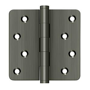 Deltana Hardware Deltana DSB4R4RZ SERIES 4" X 4" X 1/4" RADIUS HINGES / ZIG-ZAG, SOLID BRASS 