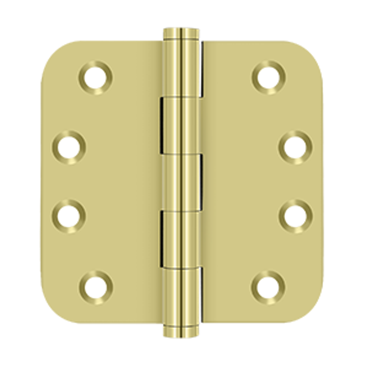 Deltana DSB4R5 SERIES 4" X 4" X 5/8" RADIUS HINGES SOLID BRASS