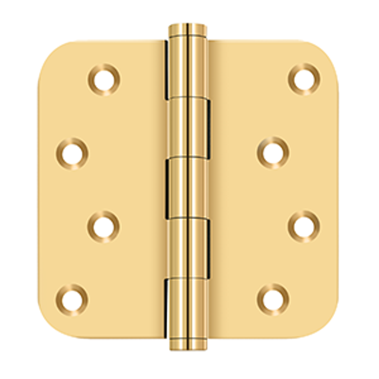 Deltana DSB4R5RZ SERIES 4" X 4" X 5/8" RADIUS HINGE / ZIG-ZAG SOLID BRASS