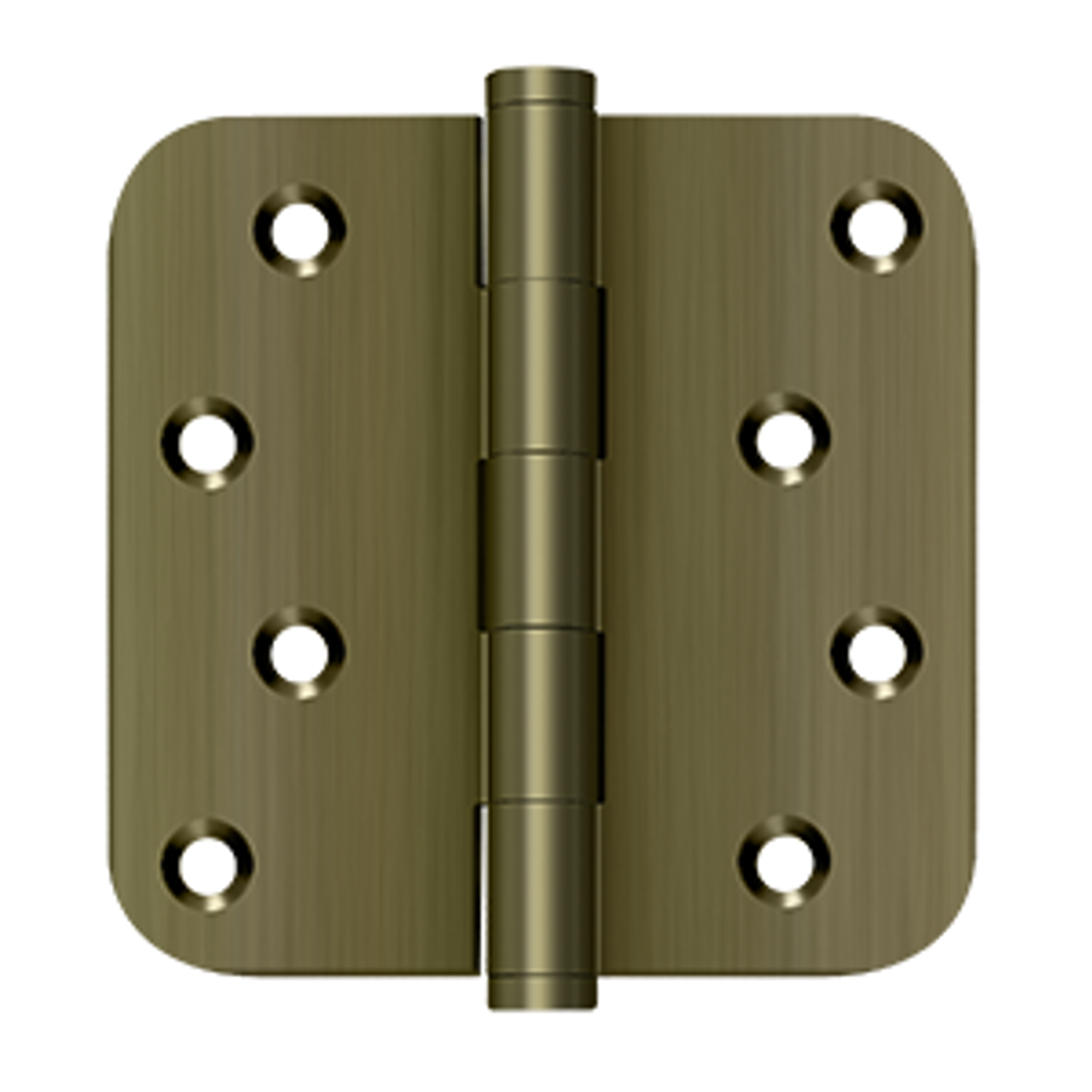 Deltana DSB4R5RZ SERIES 4" X 4" X 5/8" RADIUS HINGE / ZIG-ZAG SOLID BRASS