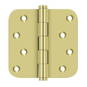 Deltana Hardware Deltana DSB4R5RZ SERIES 4" X 4" X 5/8" RADIUS HINGE / ZIG-ZAG SOLID BRASS 